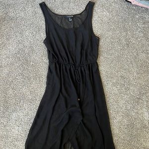 Forever 21 Sheer Cover Up Dress with Drawstring - L